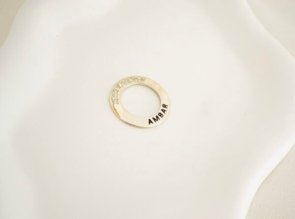 Dije Flor Rusa 2,5 cm con Cúbics Personalizada - Imagen 3