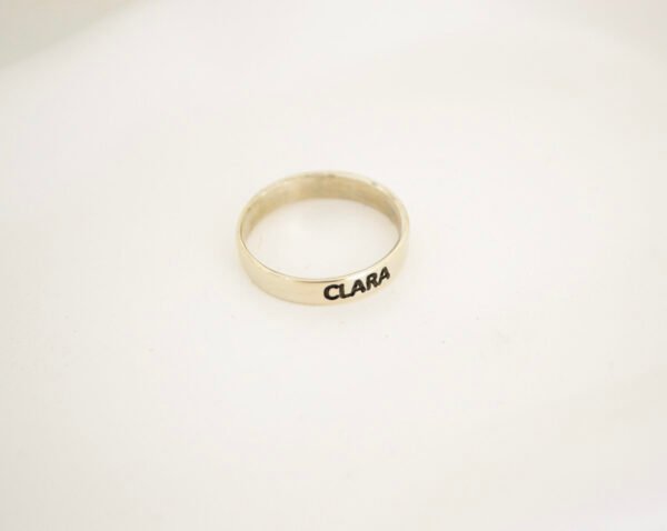 Anillo Cinta 4 mm Personalizado - Imagen 2