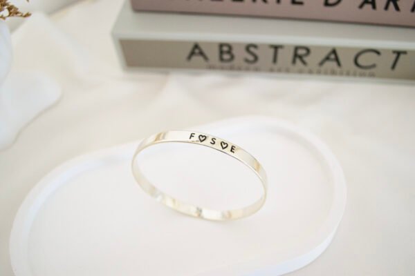 Pulsera Esclava Cinta Lisa 6 mm Personalizada - Imagen 2