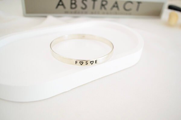 Pulsera Esclava Cinta Lisa 6 mm Personalizada - Imagen 3