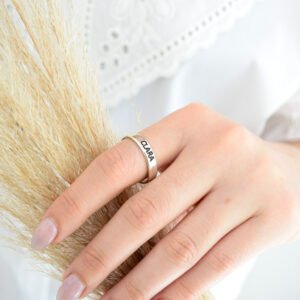 Anillo Cinta 4 mm Personalizado