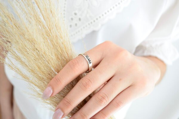 Anillo Cinta 4 mm Personalizado