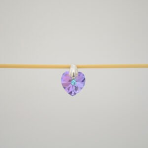 Dije Corazón 10mm - Crystal Vitrail Light