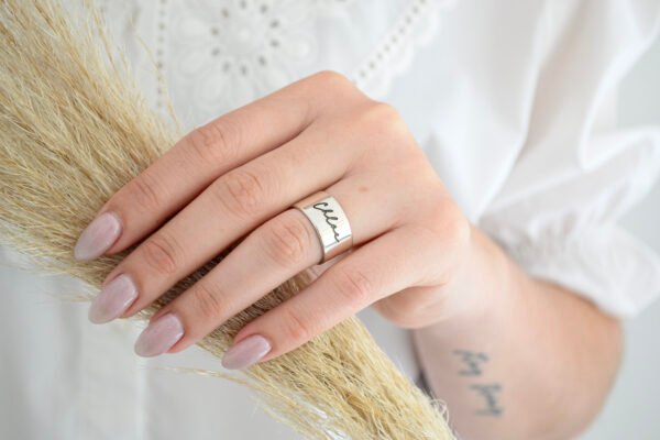 Anillo Cinta Súper Ancho Personalizado
