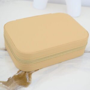 Alhajero de Viaje Rectangular con Cierre 16cm x 11cm x 5cm Con Espejo Interior