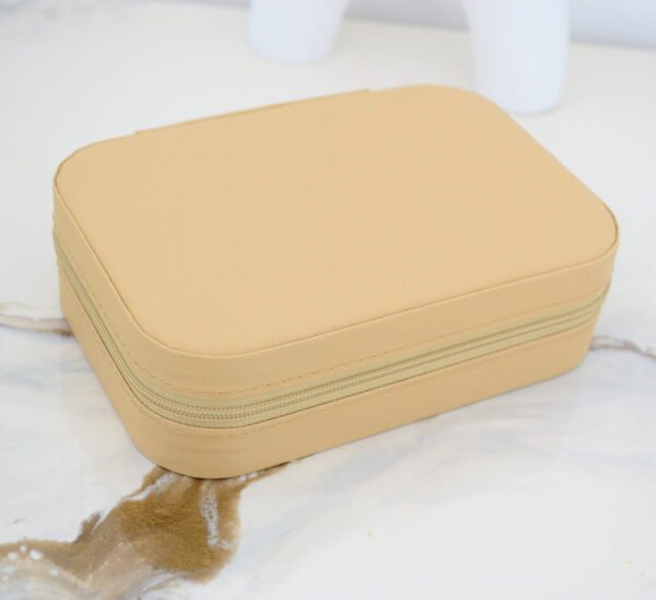 Alhajero de Viaje Rectangular con Cierre 16cm x 11cm x 5cm Con Espejo Interior