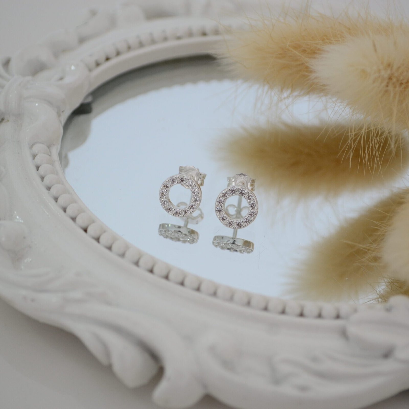 Aros KARMA: Círculo Cubierto de Micro Cúbics Engarzados - Imagen 2