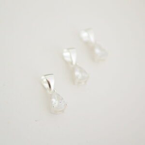 Dije ALMENDRA: Gotita Cristal 7mm con Drop