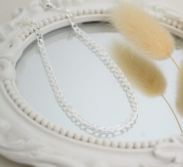 Pulsera 3x1 32mm - 18.5cm - Acero Blanco