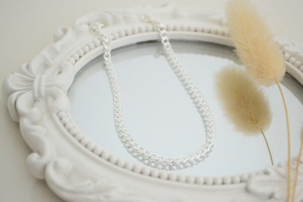 Pulsera Grumet 4.9mm - 19.5cm - Acero Blanco