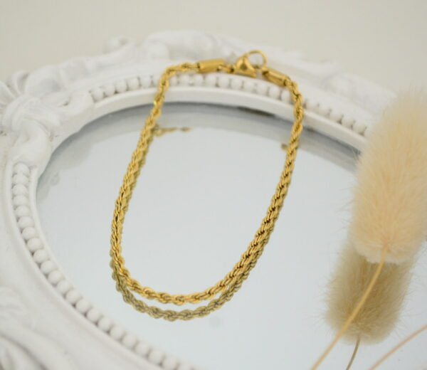 Pulsera Soguita 2.8mm - 18.5cm - Doré