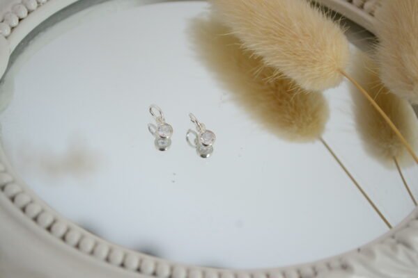 Dije Cúbic Redondo 3mm con Argollita