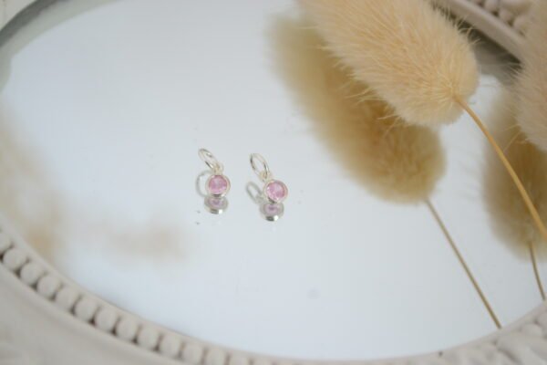 Dije Cúbic Redondo 3mm con Argollita