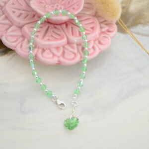 Pulsera GUILLERMINA - Cristales Preciosa Peridot