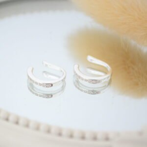 Aro AMARA Ear Cuff con Cúbics Cristal Engarzados