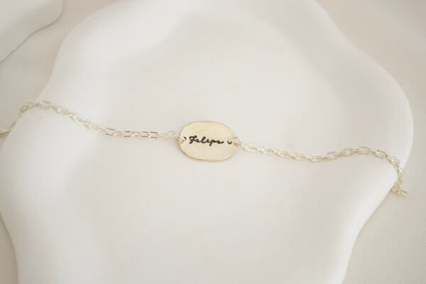 Pulsera Identidad Ovalada 20 mm Unisex Personalizada - Imagen 3