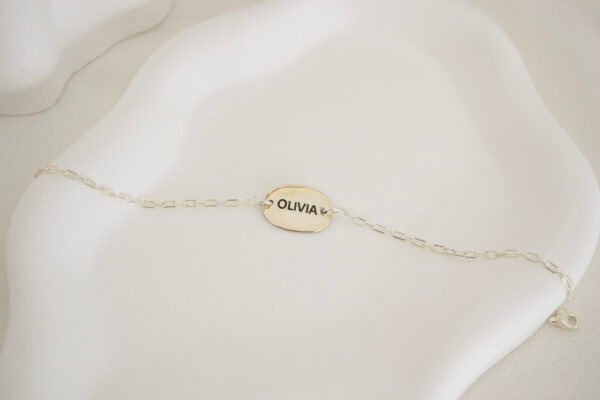 Pulsera Identidad Ovalada 12 mm Unisex Personalizada - Imagen 4