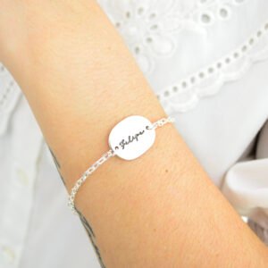 Pulsera Identidad Ovalada 20 mm Unisex Personalizada