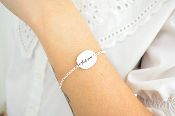 Pulsera Identidad Ovalada 20 mm Unisex Personalizada