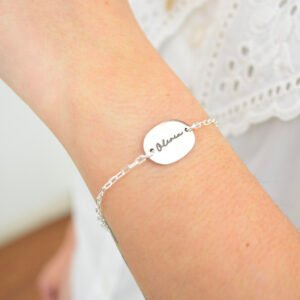 Pulsera Identidad Ovalada 12 mm Unisex Personalizada