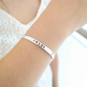 Pulsera Esclava Cinta Lisa 6 mm Personalizada