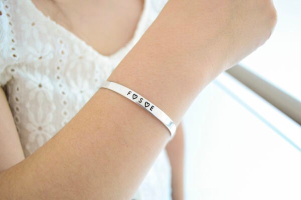 Pulsera Esclava Cinta Lisa 6 mm Personalizada