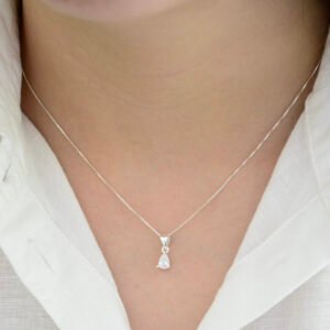 Dije ALMENDRA: Gotita Cristal 7mm con Drop