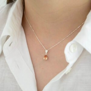 Dije ALMENDRA: Gotita Golden 9mm con Drop