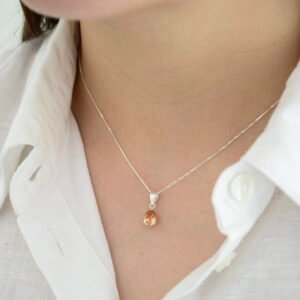 Dije ALMENDRA: Gotita Golden 9mm con Drop