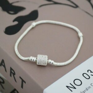 Pulsera · Estilo Pandora · Cierre Tamborcito con Microcúbics